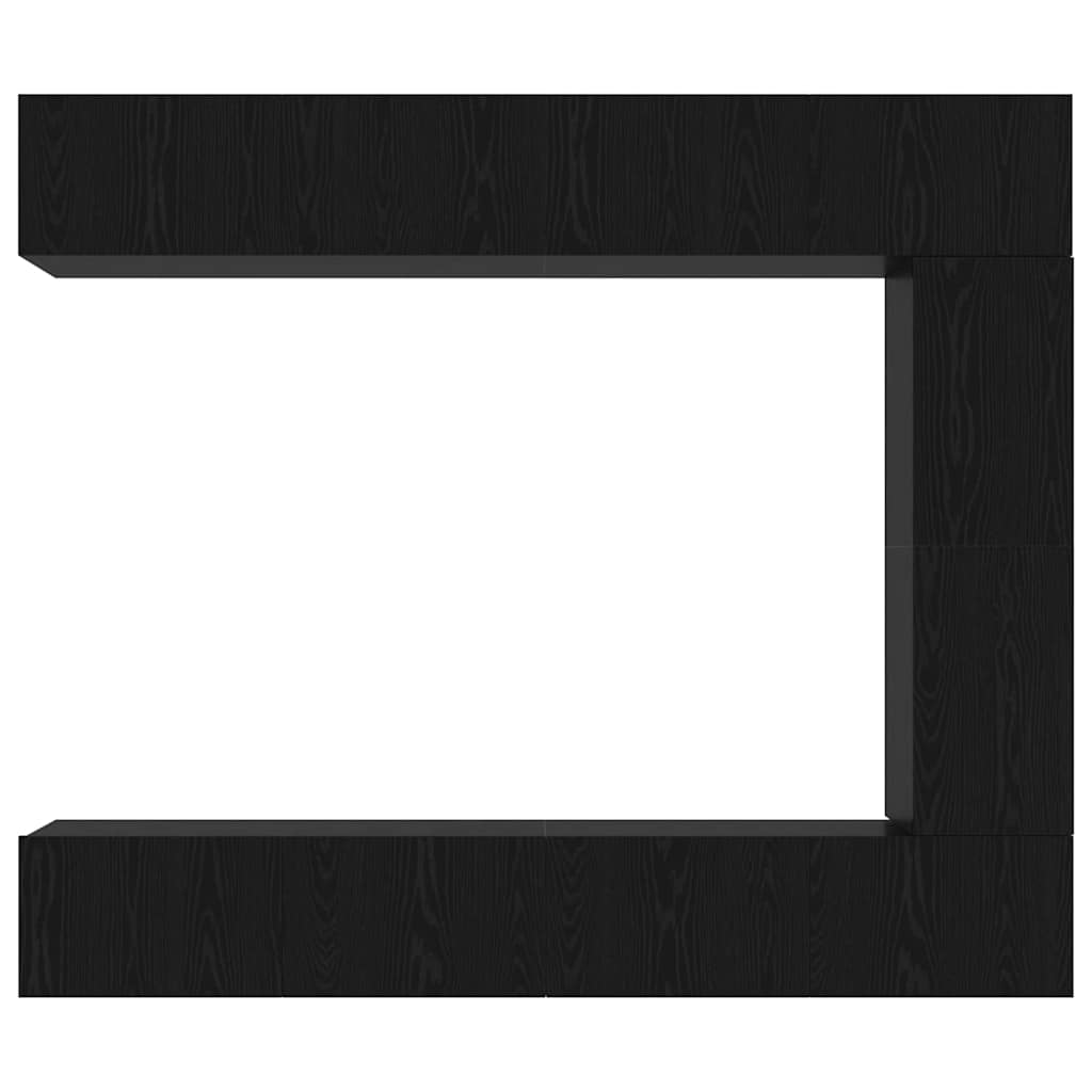 TV-Schrankset 5 pcs Schwarz Eichen-Optik Holzwerkstoff