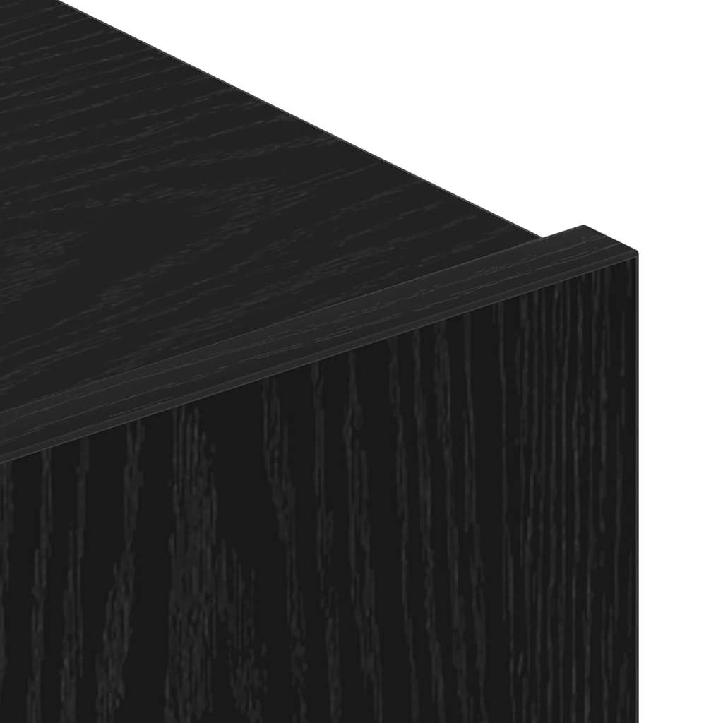 TV-Schrankset 6 pcs Schwarz Eichen-Optik Holzwerkstoff