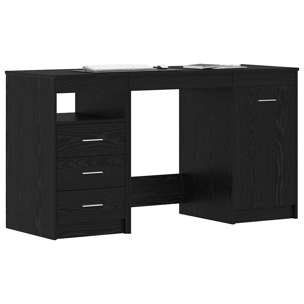 Schreibtisch Schwarze Eiche 140 x 50 x 76 cm Holzwerkstoff