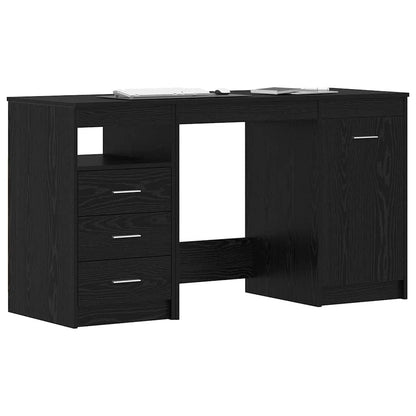 Schreibtisch Schwarze Eiche 140 x 50 x 76 cm Holzwerkstoff