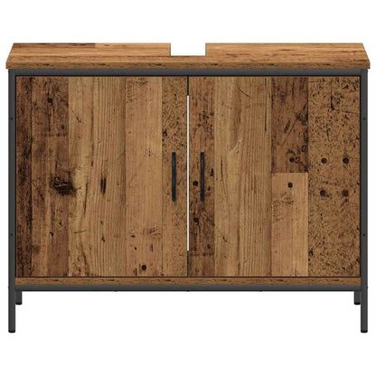 Badezimmer Waschbeckenmöbel mit Regal 3 pcs Braun Holzwerkstoff