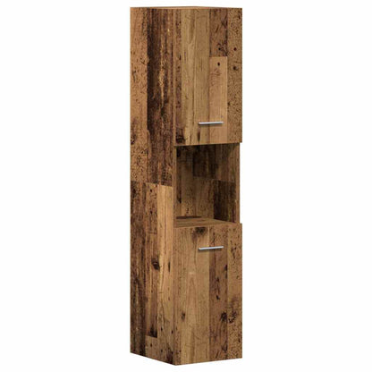 Badezimmermöbel-Set Wandmontiert 4 pcs Altholz Holzwerkstoff
