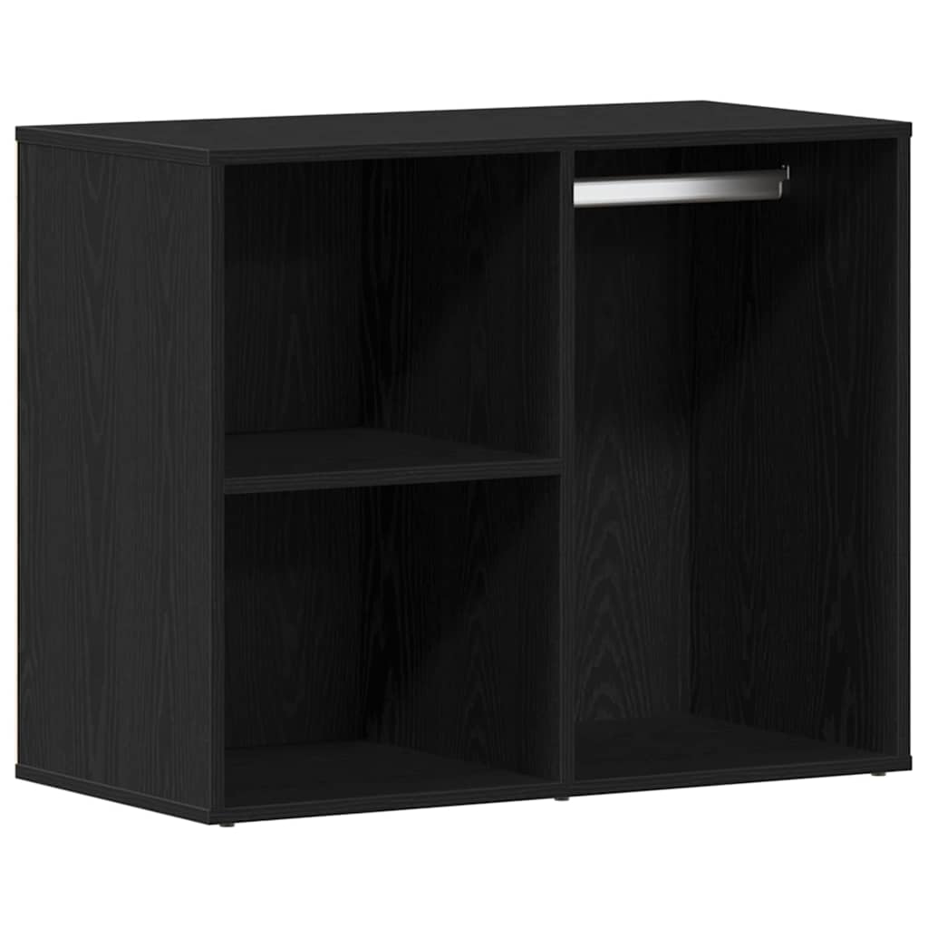 LED Schminktisch Schwarz Eichen-Optik 140 x 40 x 140 cm