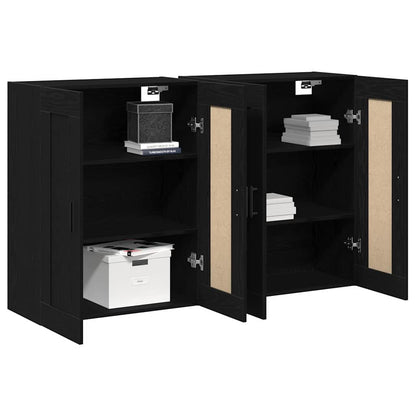 Wandmontierter Schrank 2 pcs Artisan-Eiche 69,5 x 34 x 90 cm
