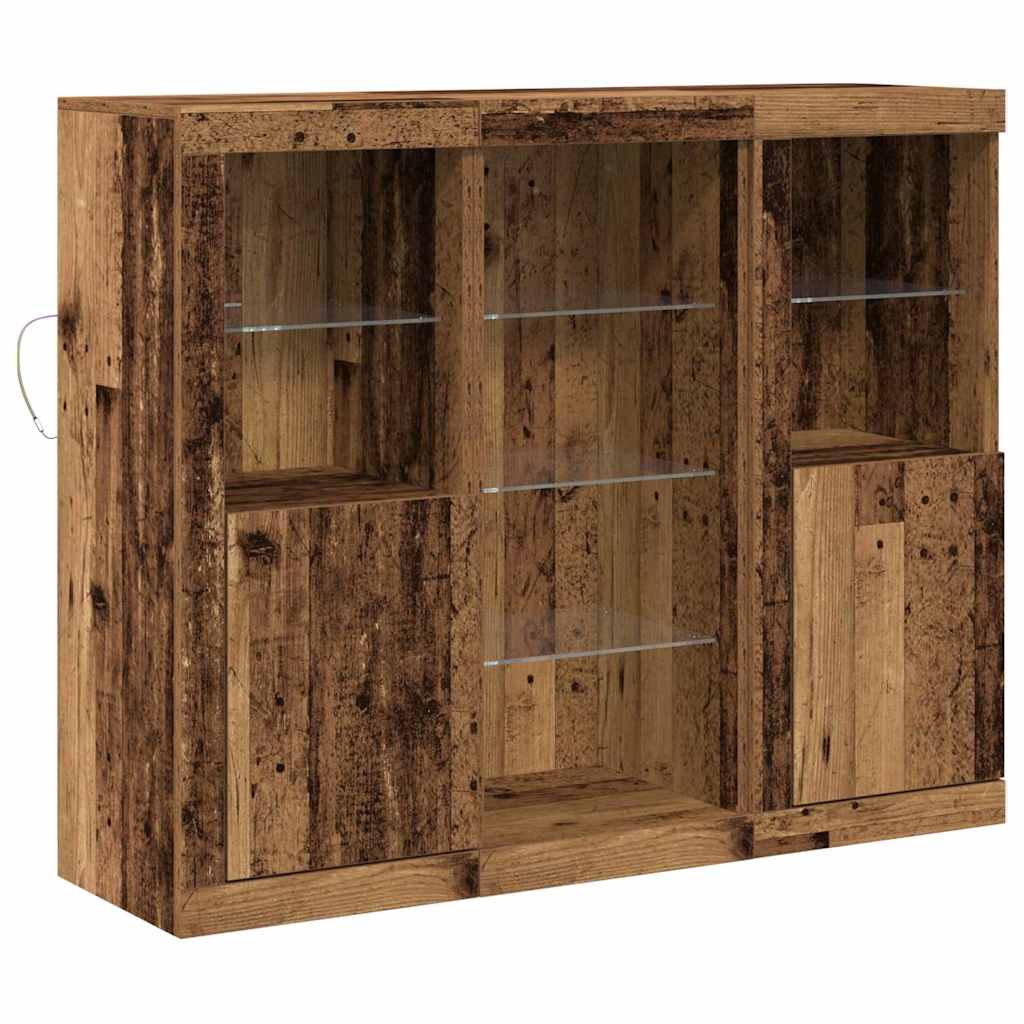 Sideboard Altholz 123 x 37 x 100 cm Holzwerkstoff