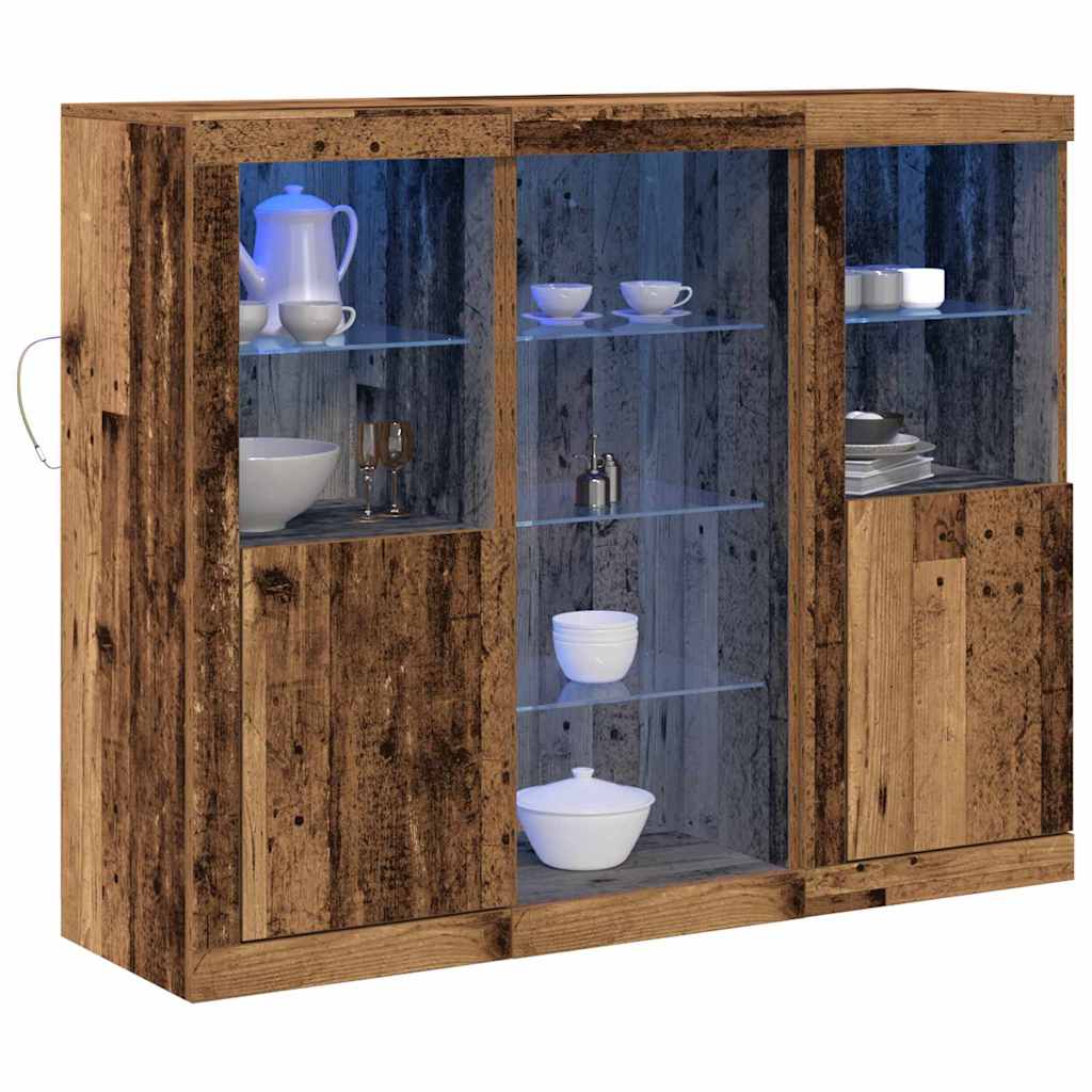 Sideboard Altholz 123 x 37 x 100 cm Holzwerkstoff