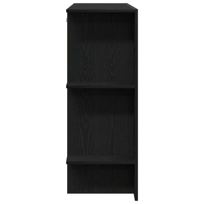 Flurschrank 2 pcs Schwarz Eichen-Optik 97.5 x 37 x 99 cm