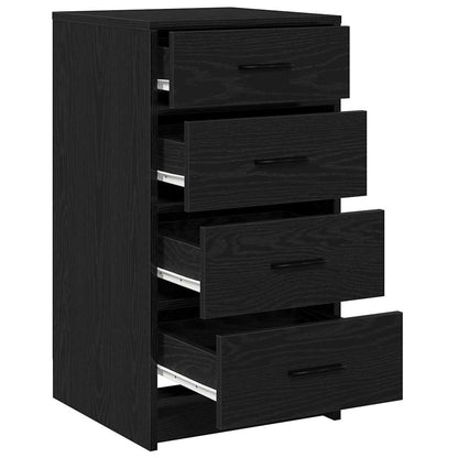 Sideboard Schwarz Eichen-Optik 40 x 41 x 75 cm Holzwerkstoff