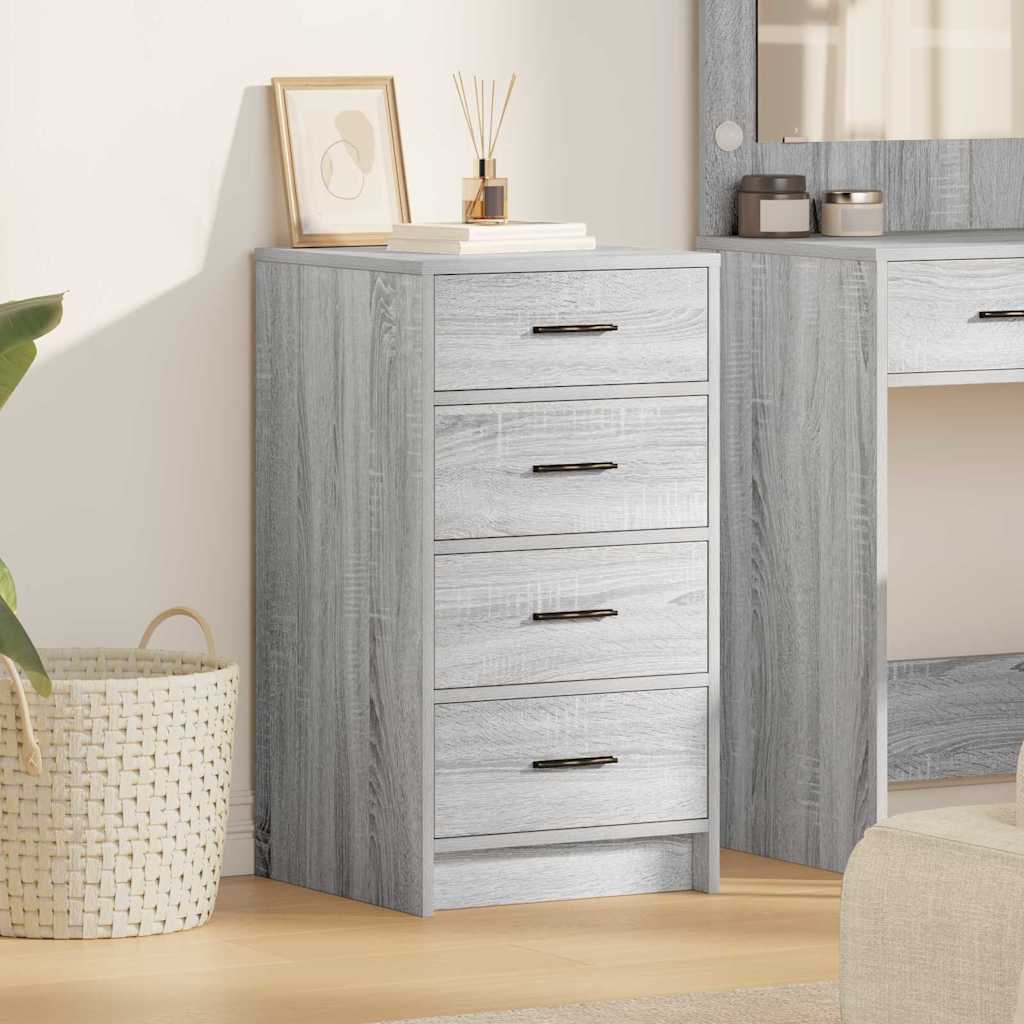 Sideboard Grau Sonoma 40 x 41 x 75 cm Holzwerkstoff