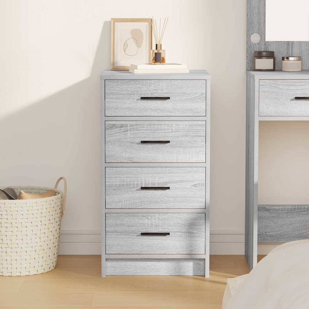 Sideboard Grau Sonoma 40 x 41 x 75 cm Holzwerkstoff