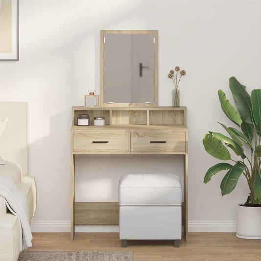 Schminktisch Sonoma-Eiche 79 x 41 x 140 cm Holzwerkstoff