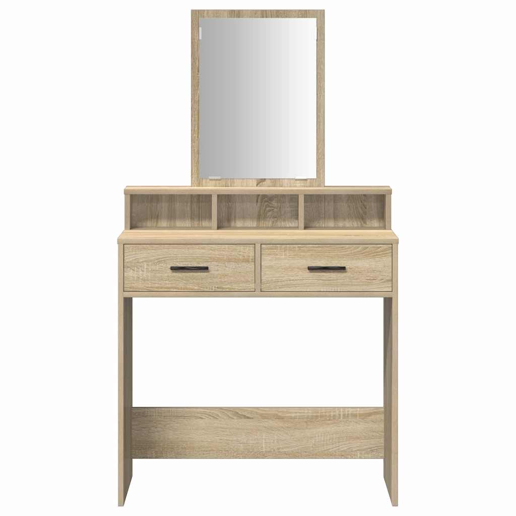Schminktisch Sonoma-Eiche 79 x 41 x 140 cm Holzwerkstoff