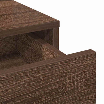 Schminktisch Braun Eichen-Optik 79 x 41 x 140 cm Holzwerkstoff