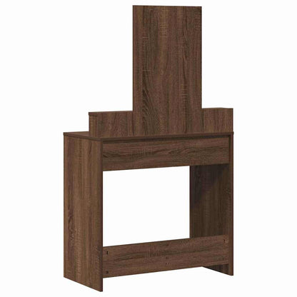 Schminktisch Braun Eichen-Optik 79 x 41 x 140 cm Holzwerkstoff