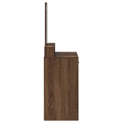 Schminktisch Braun Eichen-Optik 79 x 41 x 140 cm Holzwerkstoff