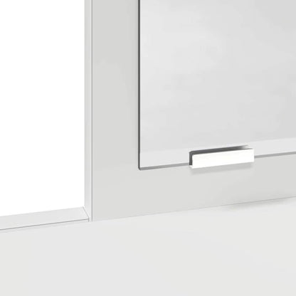 Schminktisch mit Regal Weiß 100 x 41 x 140 cm Holzwerkstoff