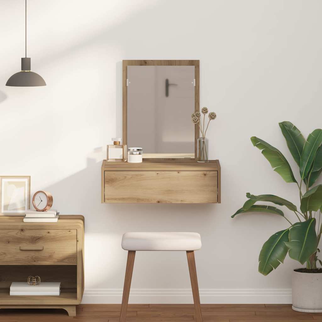 Schminktisch mit Schubladen Braun 60 x 40 x 70 cm Holzwerkstoff