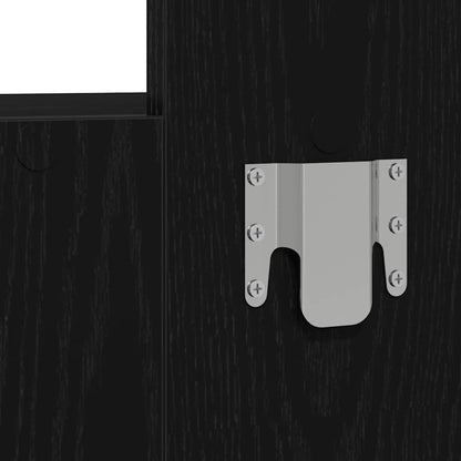 Schminktisch mit Speicher Schwarz 83 x 40 x 70 cm Holzwerkstoff