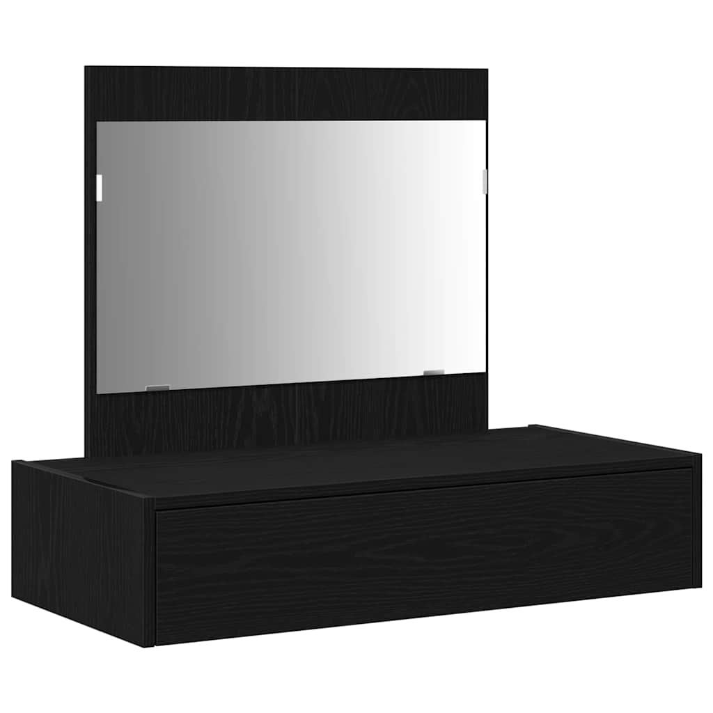 Schminktisch mit Speicher Schwarz 83 x 40 x 70 cm Holzwerkstoff
