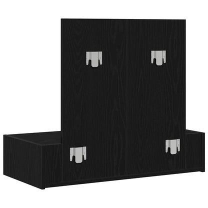 Schminktisch mit Speicher Schwarz 83 x 40 x 70 cm Holzwerkstoff