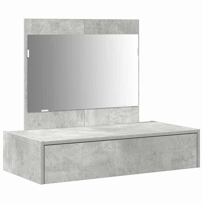 Schminktisch mit Schubladen Grau 83 x 40 x 70 cm Holzwerkstoff