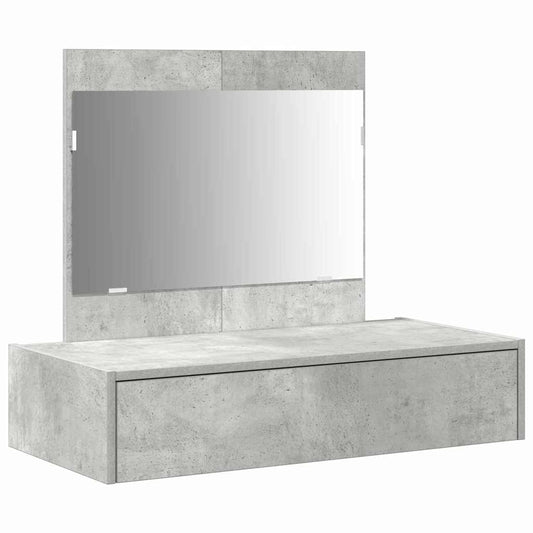 Schminktisch mit Schubladen Grau 83 x 40 x 70 cm Holzwerkstoff