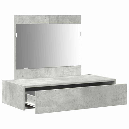Schminktisch mit Schubladen Grau 83 x 40 x 70 cm Holzwerkstoff