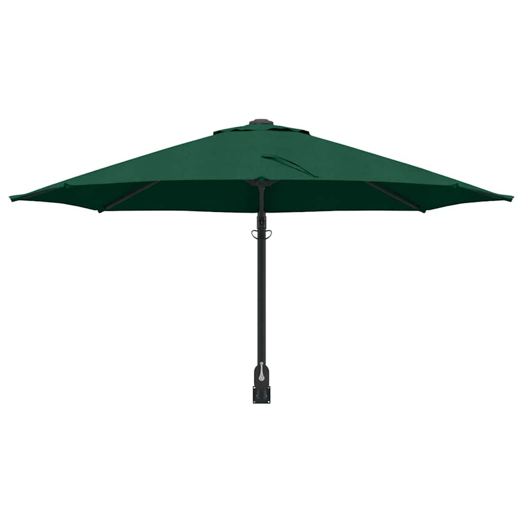 Gartenparasol Grün und Schwarz 248 x 248 x 148 cm