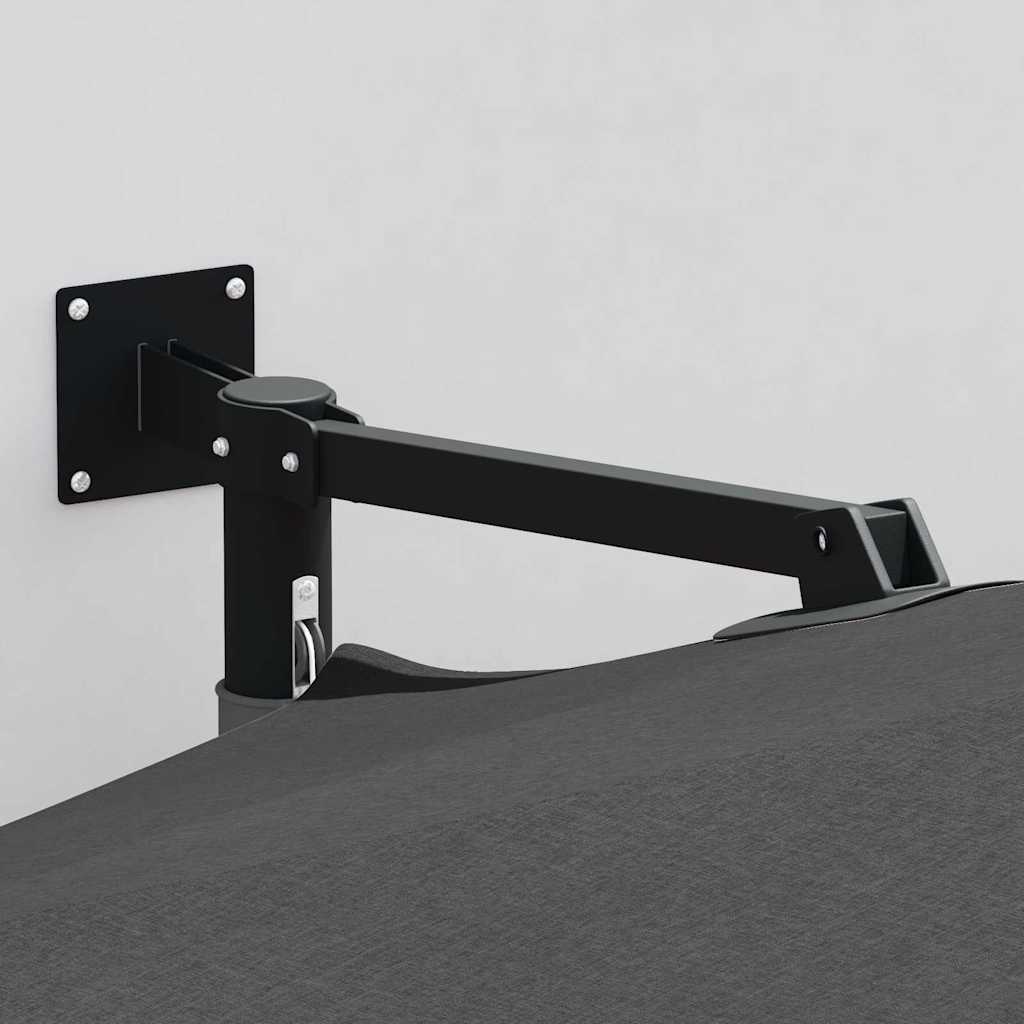 Gartenparasol Anthrazit und Schwarz 248 x 248 x 148 cm