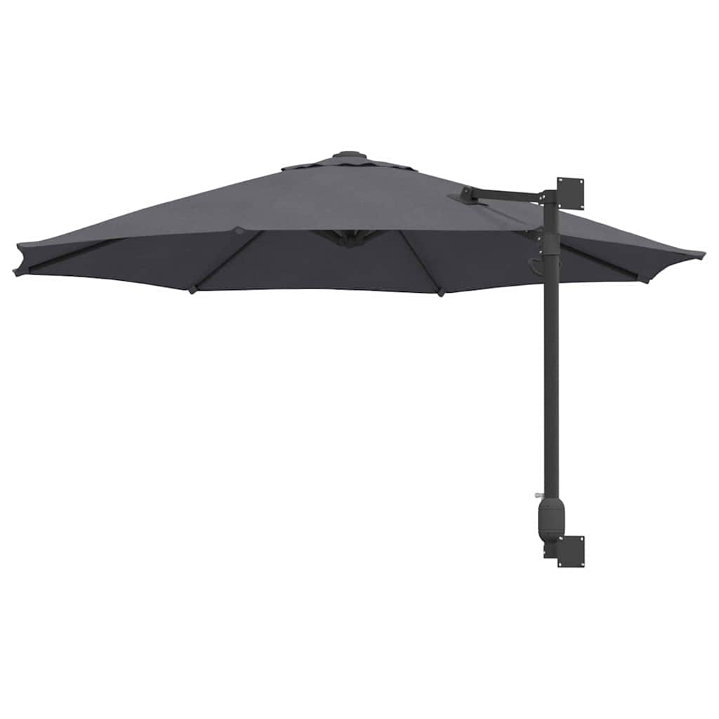 Gartenparasol Anthrazit und Schwarz 248 x 248 x 148 cm