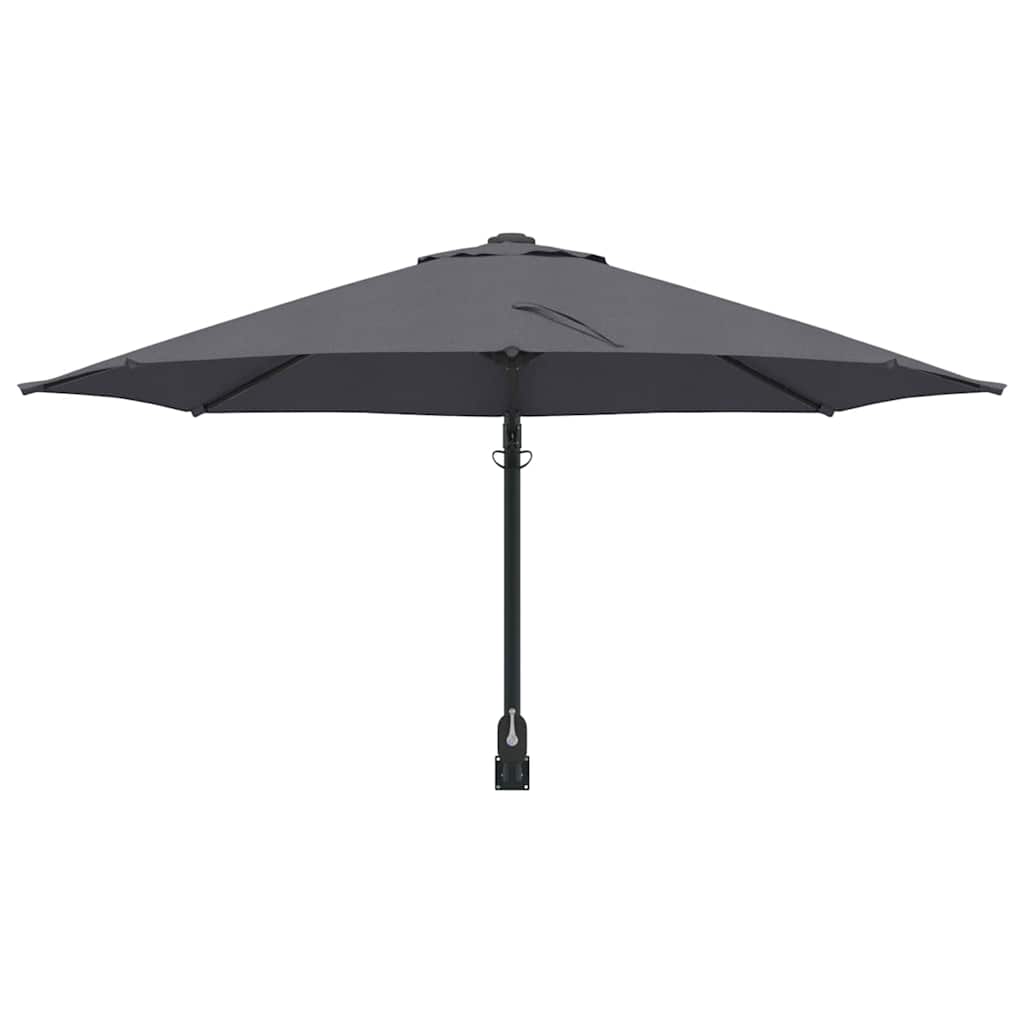 Gartenparasol Anthrazit und Schwarz 248 x 248 x 148 cm