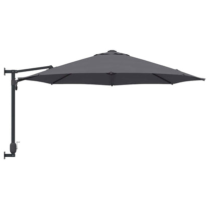 Gartenparasol Anthrazit und Schwarz 248 x 248 x 148 cm