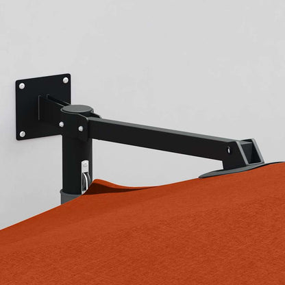 Gartenparasol Rot und Schwarz 248 x 248 x 148 cm