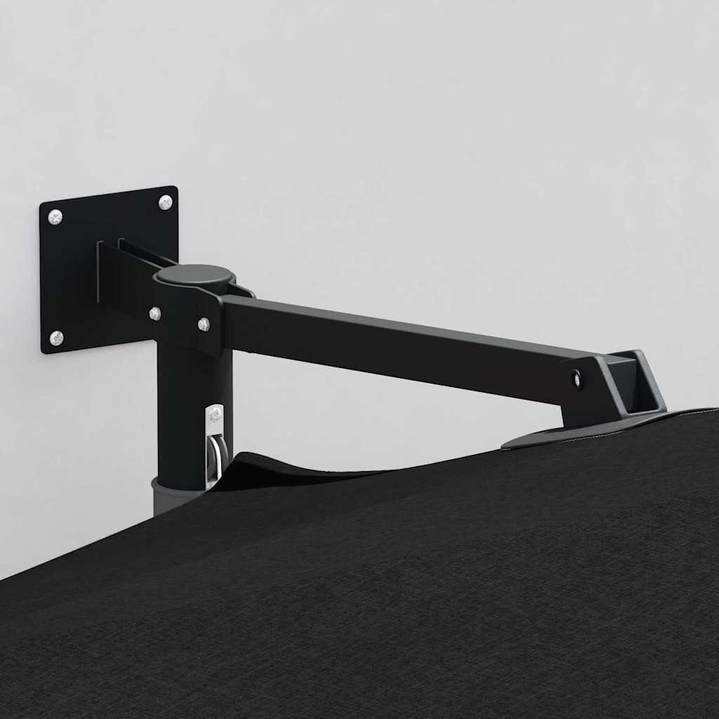 Gartenparasol Schwarz und Schwarz 248 x 248 x 148 cm