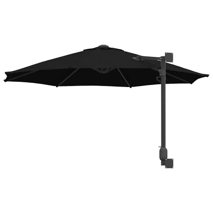 Gartenparasol Schwarz und Schwarz 248 x 248 x 148 cm