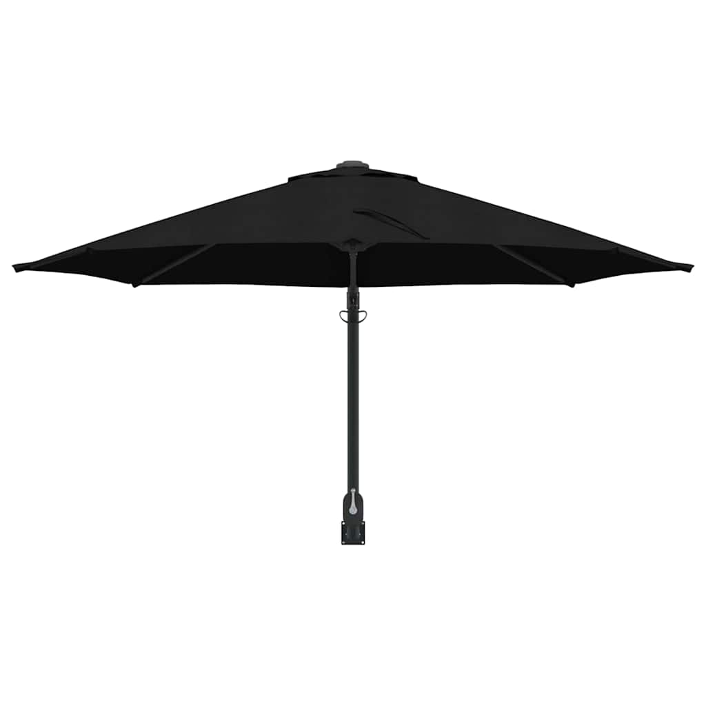 Gartenparasol Schwarz und Schwarz 248 x 248 x 148 cm