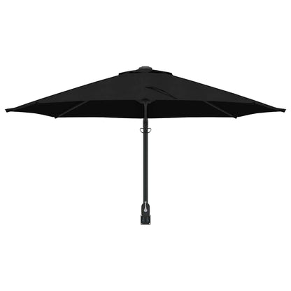 Gartenparasol Schwarz und Schwarz 248 x 248 x 148 cm