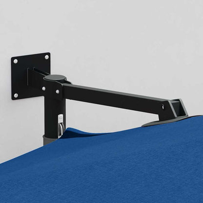 Gartenparasol Blau und Schwarz 248 x 248 x 148 cm