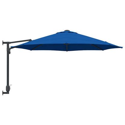 Gartenparasol Blau und Schwarz 248 x 248 x 148 cm