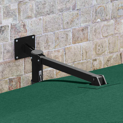 Gartenparasol Grün und Schwarz 248,5 x 247,5 x 160 cm