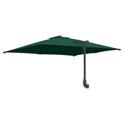 Gartenparasol Grün und Schwarz 248,5 x 247,5 x 160 cm