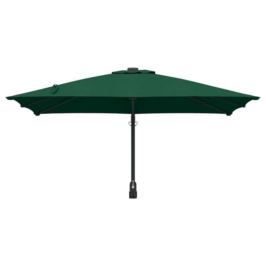 Gartenparasol Grün und Schwarz 248,5 x 247,5 x 160 cm