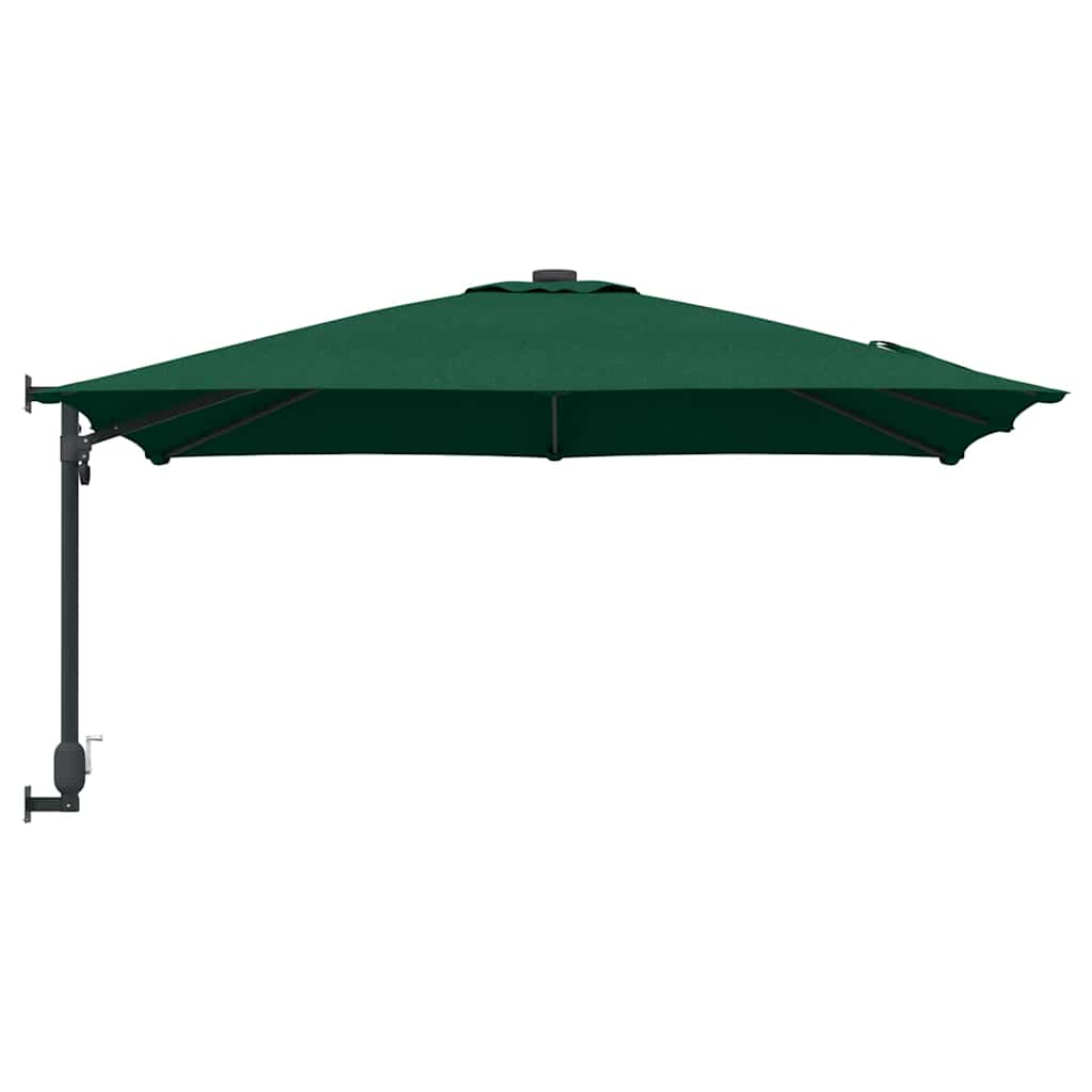 Gartenparasol Grün und Schwarz 248,5 x 247,5 x 160 cm