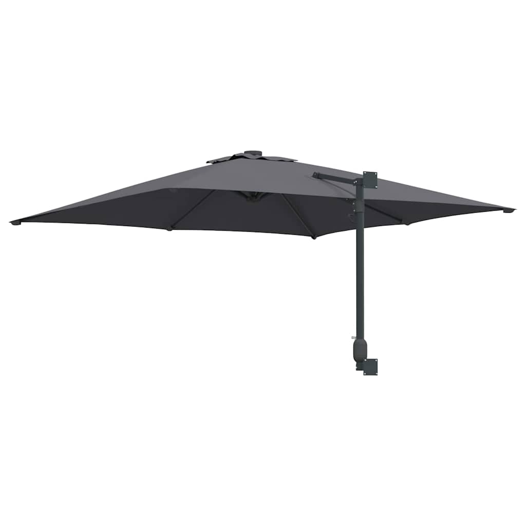 Gartenparasol Anthrazit und Schwarz 248,5 x 247,5 x 160 cm
