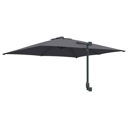 Gartenparasol Anthrazit und Schwarz 248,5 x 247,5 x 160 cm