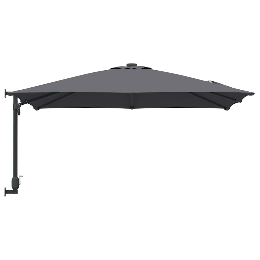 Gartenparasol Anthrazit und Schwarz 248,5 x 247,5 x 160 cm