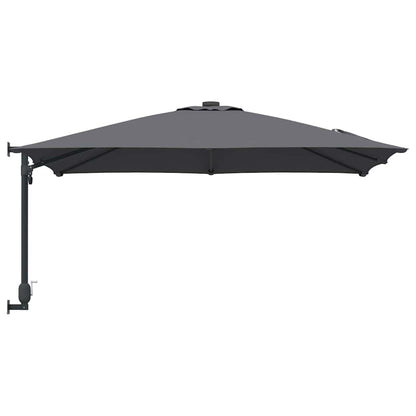 Gartenparasol Anthrazit und Schwarz 248,5 x 247,5 x 160 cm