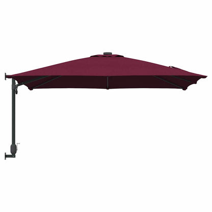 Gartenparasol Rot und Schwarz 248,5 x 247,5 x 160 cm