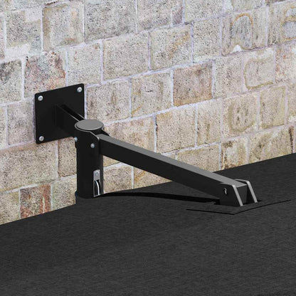 Gartenparasol Schwarz und Schwarz 248,5 x 247,5 x 160 cm