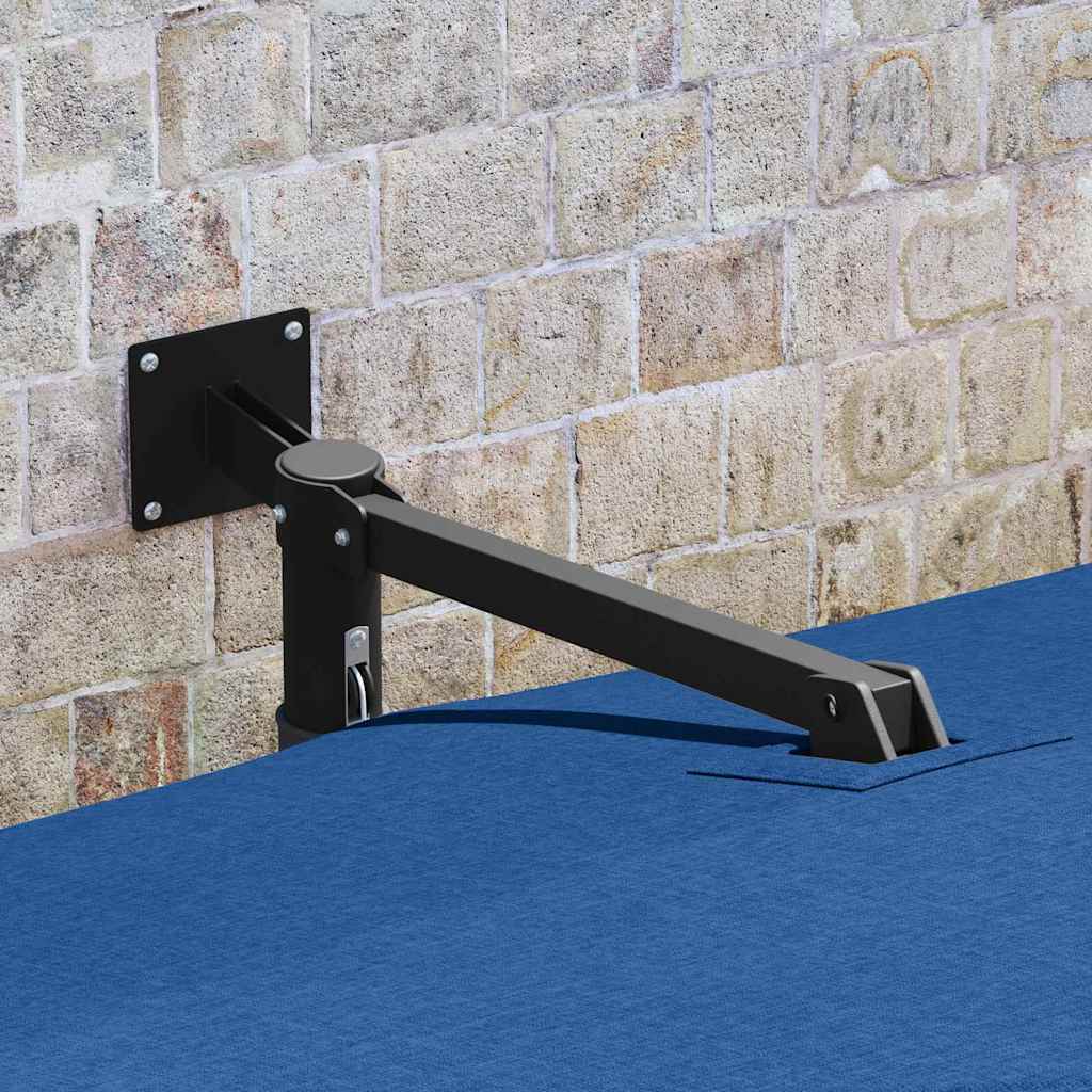 Gartenparasol Blau und Schwarz 248,5 x 247,5 x 160 cm